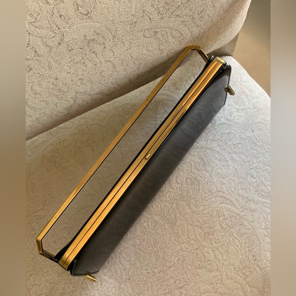 Saint Laurent SLP Patent Leather Frame Clutch Bag - Picture 12 of 16